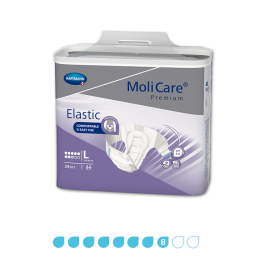 MoliCare Premium Elastic 8 Drops Incontinence Briefs product image