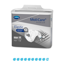 MoliCare Premium Elastic 10 Drops Incontinence Briefs product image