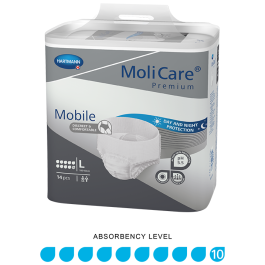 MoliCare Premium Mobile 10 Drops Incontinence Pants product image