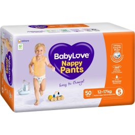 Conticare supplier photograph of BabyLove Nappy Pants Walker Size 5 (12–17 kg) 50 Pack