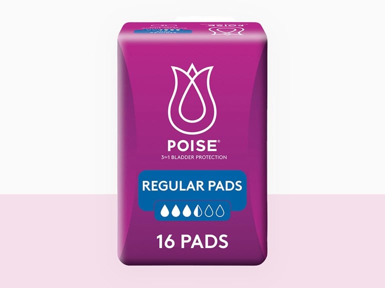 Poise Pads Regular 248x90mm Female 140ml White 91860