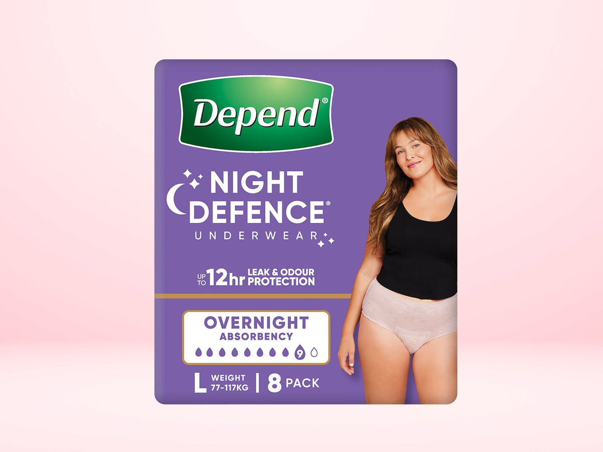 Depend Real Fit Night Defence Female Large 97-127cm 1350ml 21556