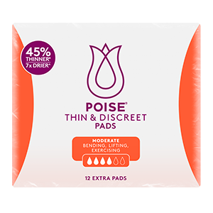 Poise Thin & Discreet Extra Pads Female 4 Drops 91887