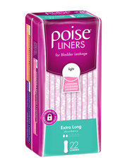 Poise Extra Long Liner Female 70ml 215mm White 01859