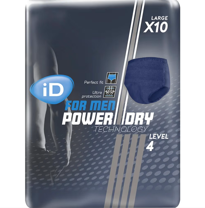 ID Discreet Pants Super Men's Large L 100-140cm 1090ml IDD65321310