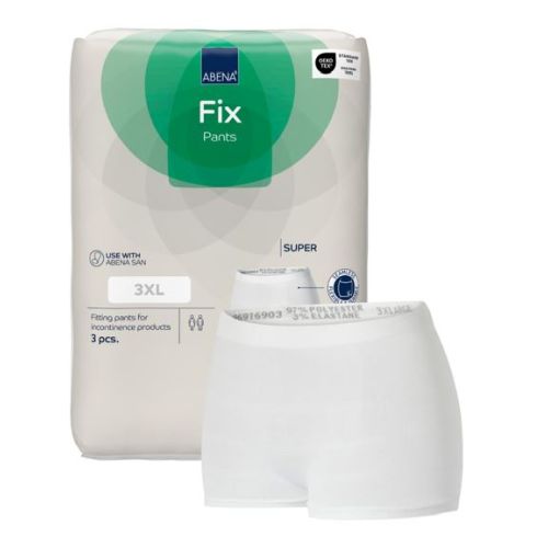 Abena Fix Super Pants 3XL White 110-165cm SA1999911819 (Pack of 3) - SPECIAL ORDER NO RETURN