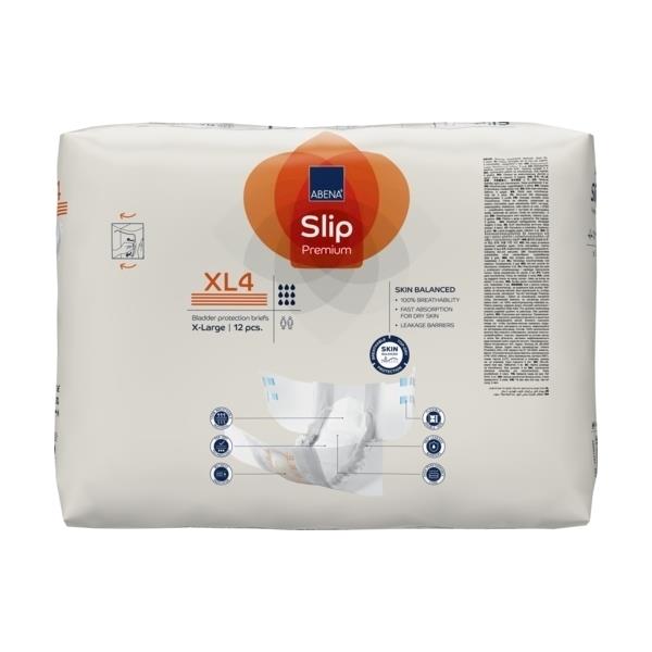 Abena Slip XL4 Unisex Briefs Extra Large 110-170cm 9 Drops 4000ml 1000021294