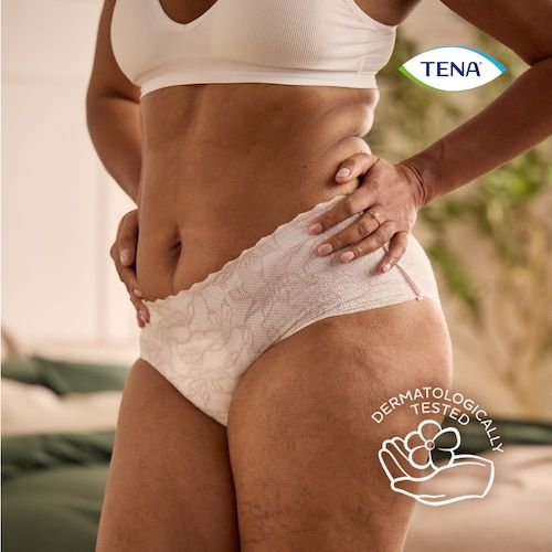 TENA Discreet Plus Low Waist White Incontinence Pants