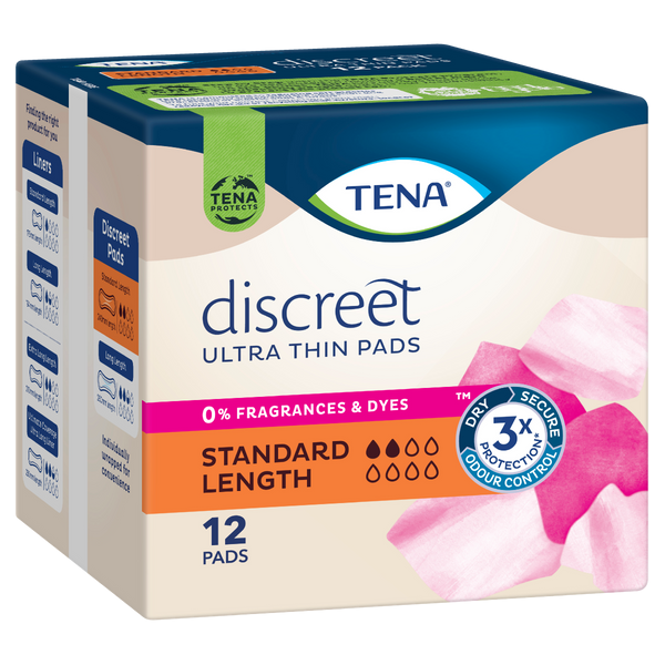 TENA Discreet Ultra Thin Standard Length Pads