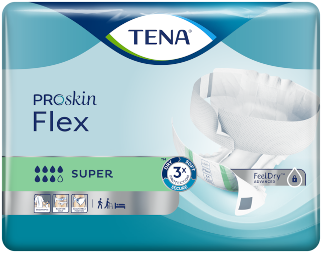 Tena Flex Proskin Super Unisex Large 83-120cm 1604ml 729281