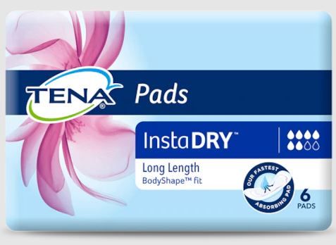 TENA InstaDRY Extra Long Incontinence Pads 560 mL