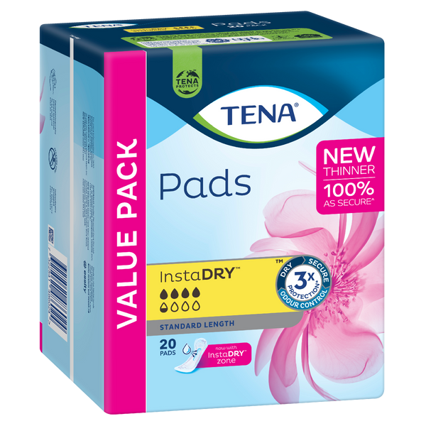 TENA InstaDRY Incontinence Pads 670 mL
