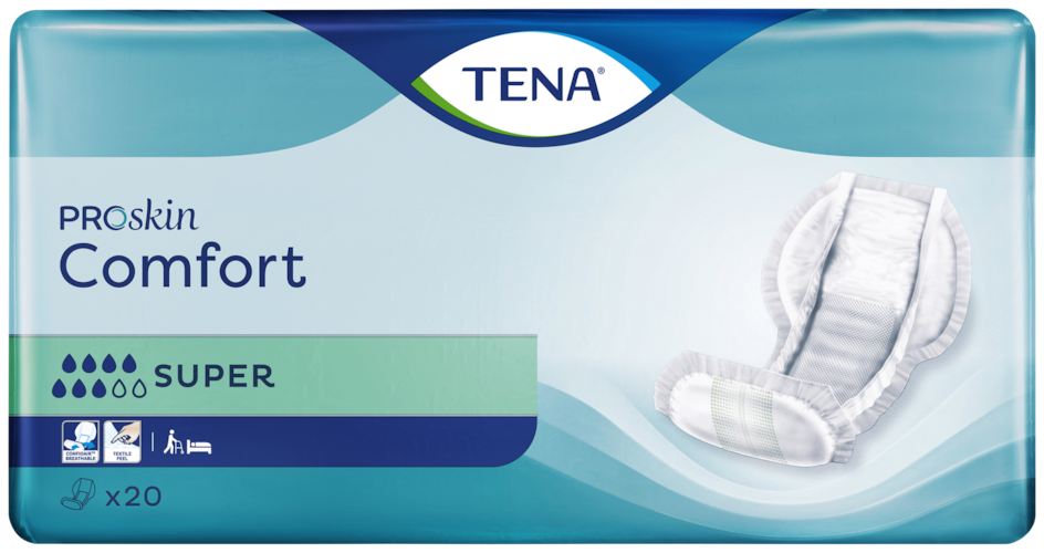 TENA ProSkin Comfort Super Incontinence Pads 1750 mL