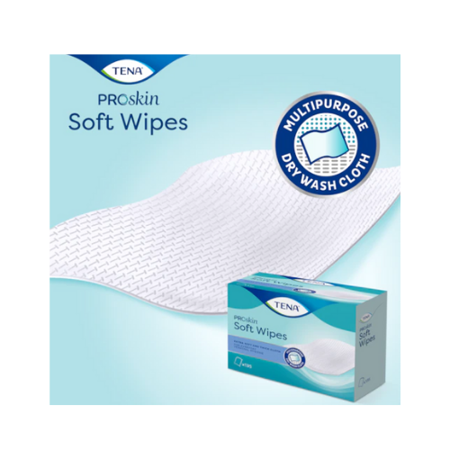 TENA Soft Dry Wipes 18 × 35 cm