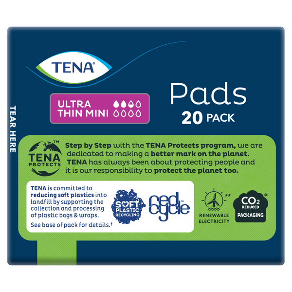 TENA Ultra Thin Mini Incontinence Pads 165 mL