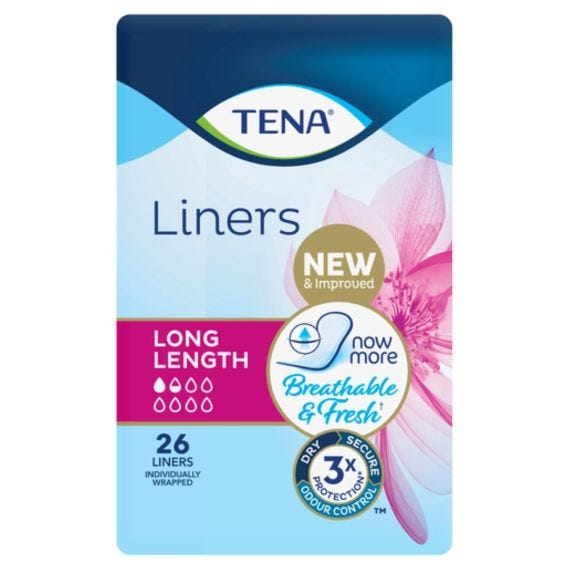 Tena Liners Long Length 194mm 75ml 2347935